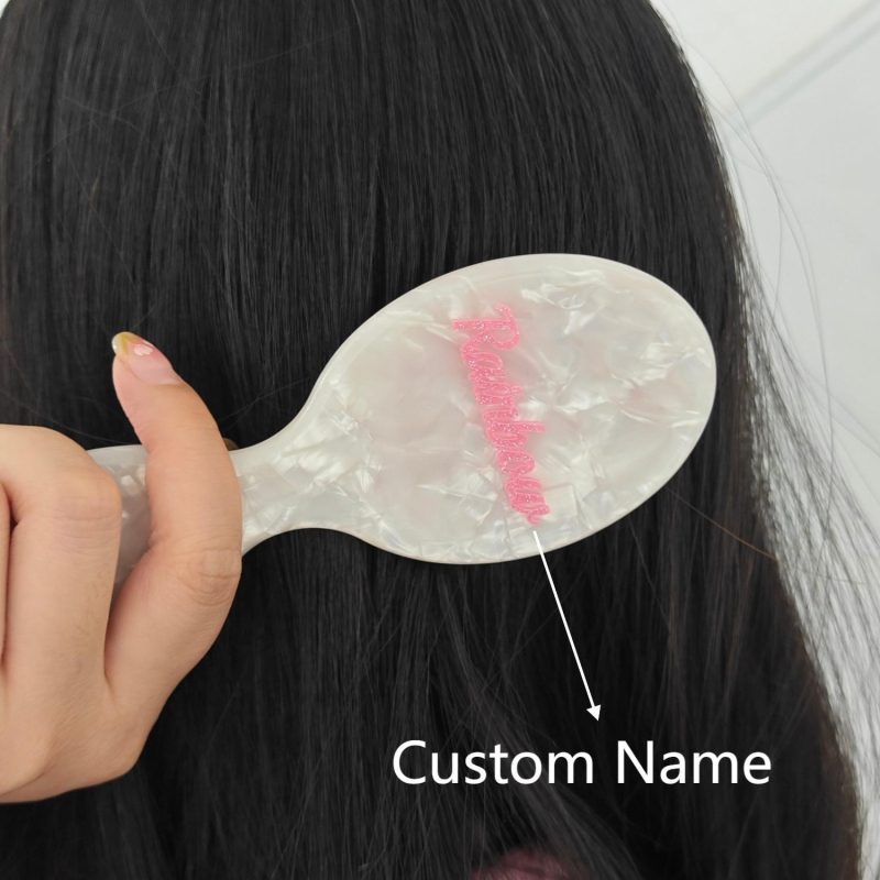 Χτενάκι μαλλιών - Κυματικό σχήμα, Χειροποίητο, Αμέθιστος κρύσταλλος, Υλικό: Οξικό οξύ, Στυλ: Βίντατζ