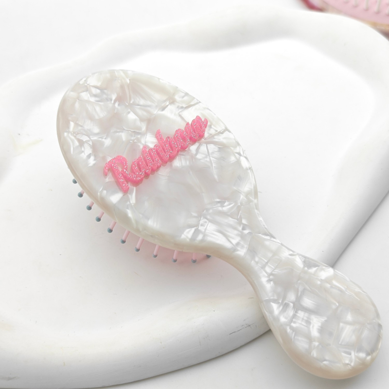 Χτενάκι μαλλιών - Κυματικό σχήμα, Χειροποίητο, Αμέθιστος κρύσταλλος, Υλικό: Οξικό οξύ, Στυλ: Βίντατζ