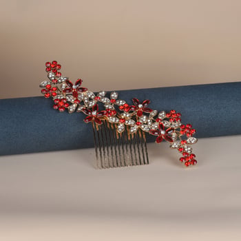 Vjenčana tiara za kosu – koronski stil, antički stil, legura, elektroplatiranje, kristalni elementi