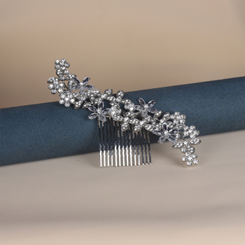 Vjenčana tiara za kosu – koronski stil, antički stil, legura, elektroplatiranje, kristalni elementi