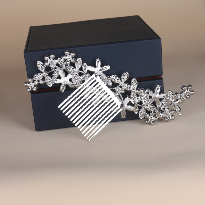Vjenčana tiara za kosu – koronski stil, antički stil, legura, elektroplatiranje, kristalni elementi