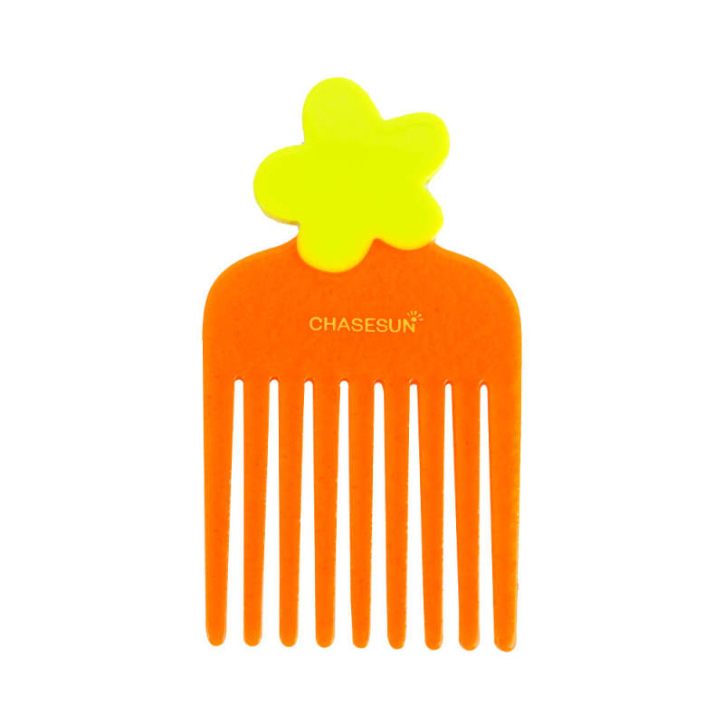 Χτένα μαλλιών σε σχήμα λουλουδιού, υλικό από ακετατ, χειροποίητη, με λεπτά δόντια, ρετρό στυλ.