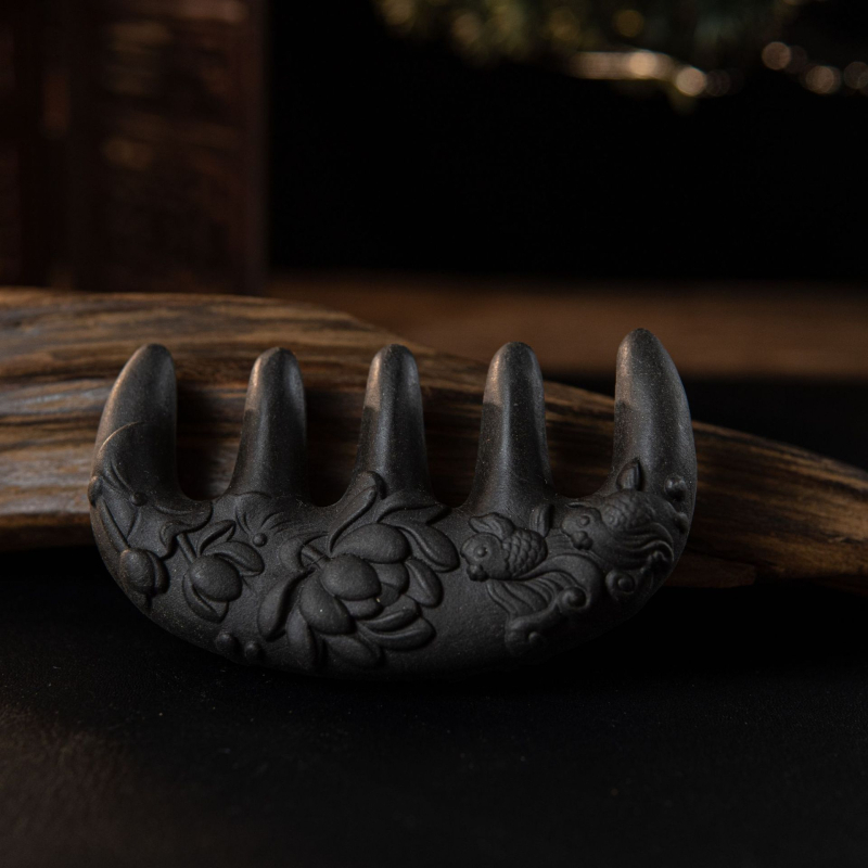 Hajkefe füstgyöngyökkel, kínai stílus, precíz kivitelezés, Putian eredet