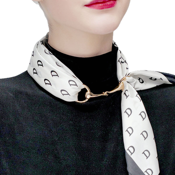 Kopča za maramu od čistog bakra, unisex, geometrijski oblik, elektroplatiranje