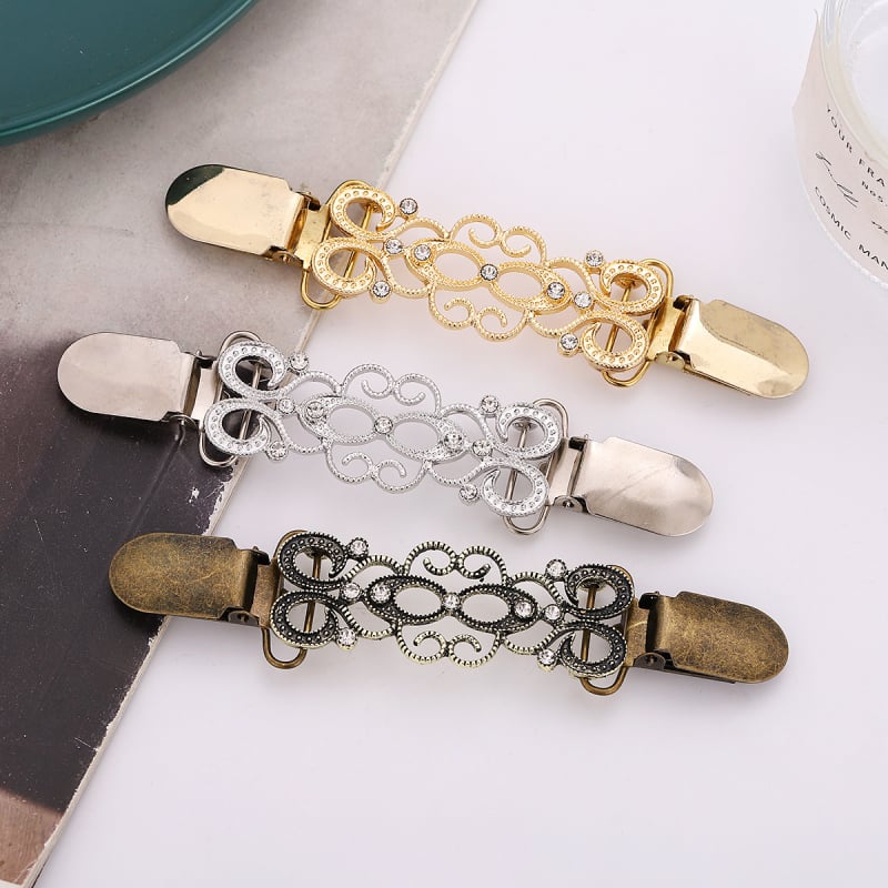 Saplavas tukšā zieda somas sprādze — dimantu mozaīka, elektroplatinga apdare, Cen fan jewelry