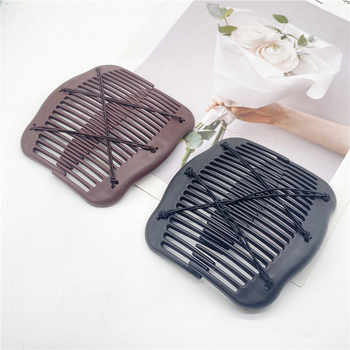 Plaukų šukos su dviejų eilių dantimis, plastikinis geometrijos dizainas, rankų darbas, paprastas moteriškas stilius, pritaikymas įmanomas.