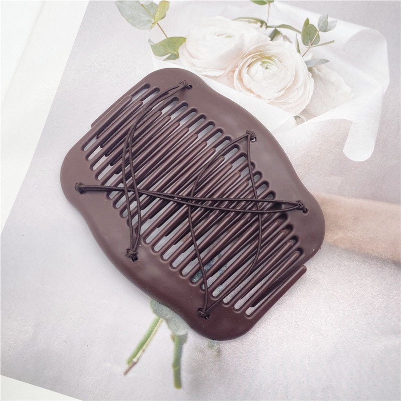 Plaukų šukos su dviejų eilių dantimis, plastikinis geometrijos dizainas, rankų darbas, paprastas moteriškas stilius, pritaikymas įmanomas.