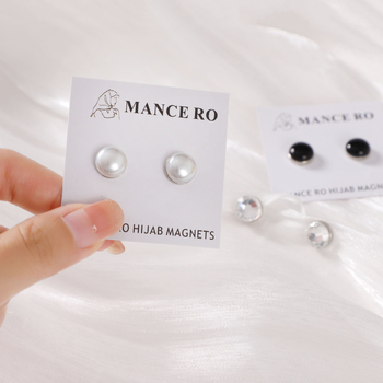 Par magnetskih kopči za šal s bisernim kristalima — legura, ženski stil, ručna izrada, dijamantna mozaika, mogućnost prilagođavanja