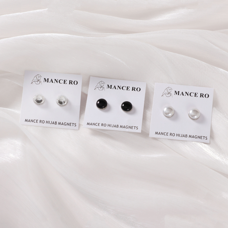 Par magnetskih kopči za šal s bisernim kristalima — legura, ženski stil, ručna izrada, dijamantna mozaika, mogućnost prilagođavanja