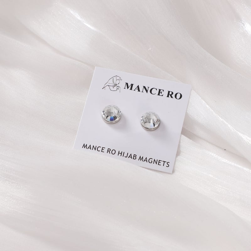 Par magnetskih kopči za šal s bisernim kristalima — legura, ženski stil, ručna izrada, dijamantna mozaika, mogućnost prilagođavanja