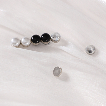 Magnetska kopča za šal s bisernim kristalima - ručna izrada od legure, dijamantna mozaika, mogućnost prilagođavanja