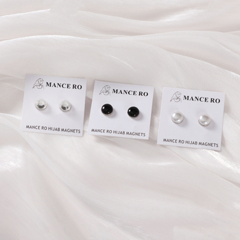 Magnetska kopča za šal s bisernim kristalima - ručna izrada od legure, dijamantna mozaika, mogućnost prilagođavanja