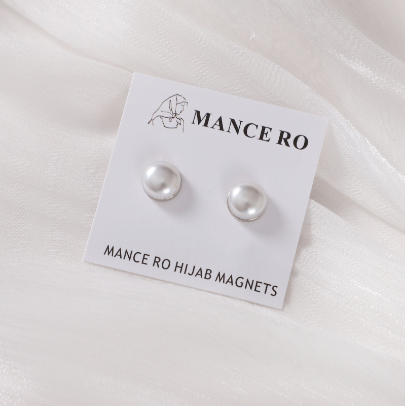 Magnetska kopča za šal s bisernim kristalima - ručna izrada od legure, dijamantna mozaika, mogućnost prilagođavanja