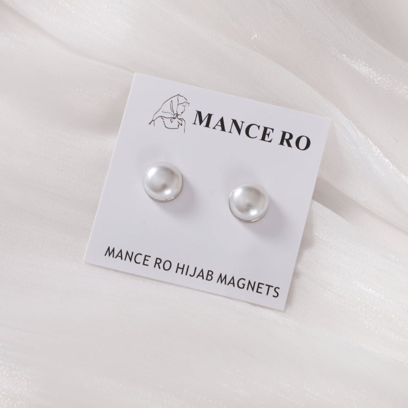 Magnetska kopča za šal s bisernim kristalima - ručna izrada od legure, dijamantna mozaika, mogućnost prilagođavanja