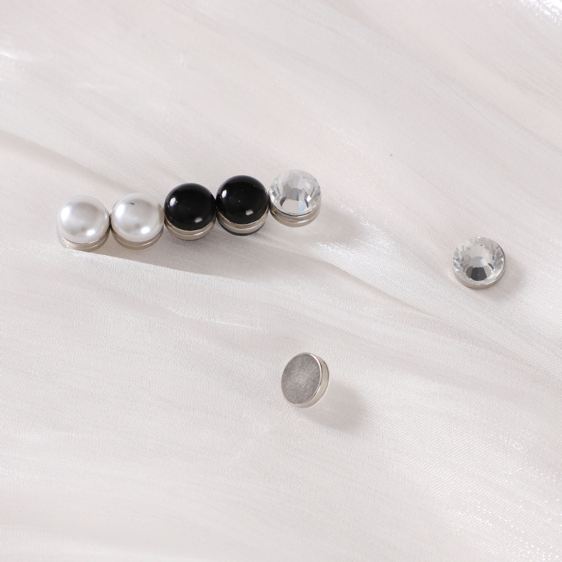 Magnetska kopča za šal s bisernim kristalima - ručna izrada od legure, dijamantna mozaika, mogućnost prilagođavanja