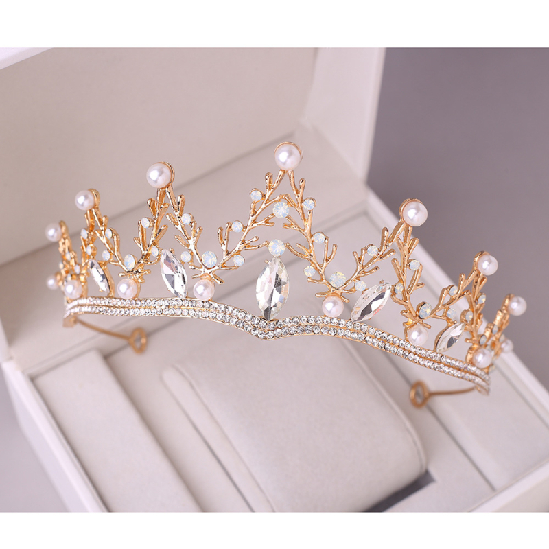 Ženski tiara za kosu, legura, Ruili stil, dijamantna obrada kristala, Man Joan