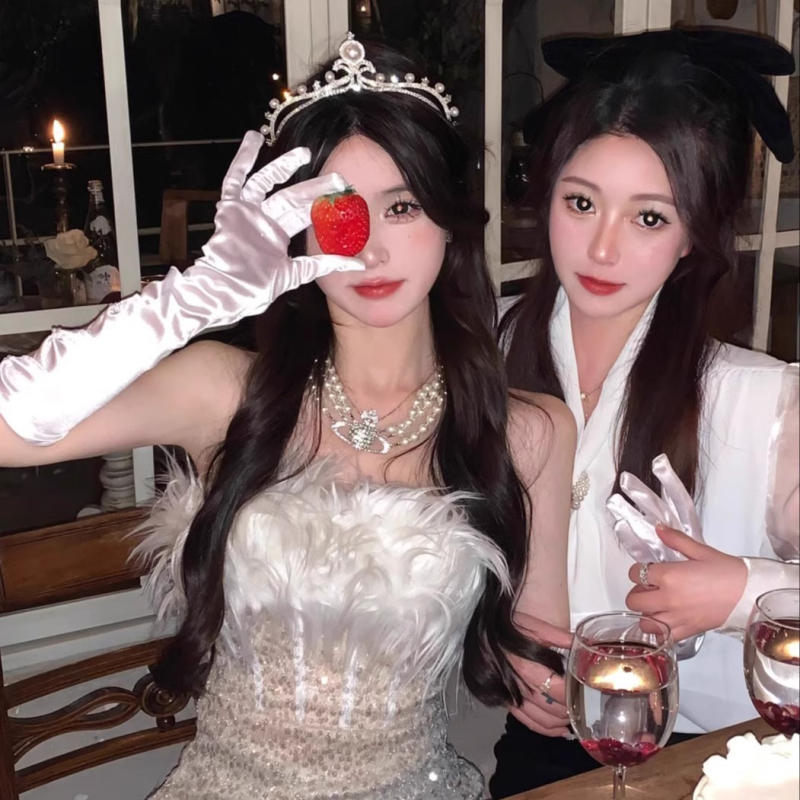 Аксесоар за глава с корона за принцеса: ръчна изработка от сплав, перлено колие, подходящ за сватба и рожден ден