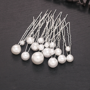 Perlų U formos plaukų segtuvė vestuvėms – plaukų aksesuaras, atskirai įpakuotas