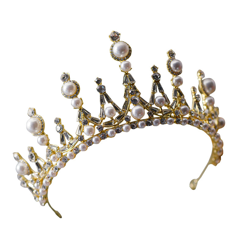 Korejskog stila tiara s cvjetnim motivom i rhinestones od cinkove legure, elektroplatiranje