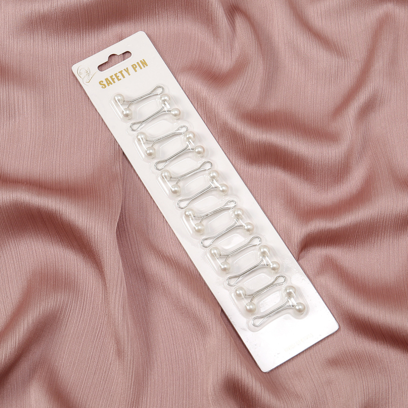 LOVOSME broš za šal, jednostavan ženski stil, oblik U, elektroplatiranje, legura, umjetni dragulji/poludrago kamenje