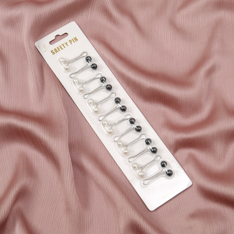 LOVOSME broš za šal, jednostavan ženski stil, oblik U, elektroplatiranje, legura, umjetni dragulji/poludrago kamenje