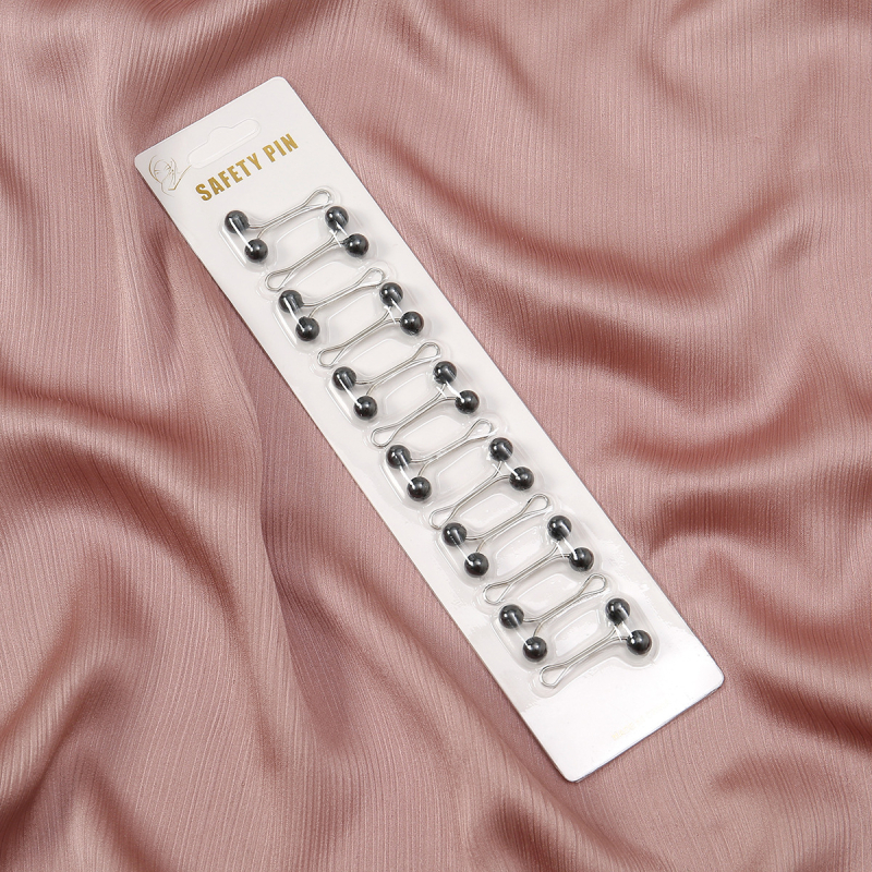 LOVOSME broš za šal, jednostavan ženski stil, oblik U, elektroplatiranje, legura, umjetni dragulji/poludrago kamenje