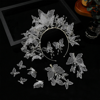 Menyasszonyi korona, fejfedő, textil anyagból készült, könnyed luxus stílus, kézzel készített, kristályok, testreszabható