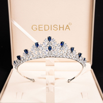 Fejdísz - Vintage réz, 18K aranyozás, kristályok gyémántvágással