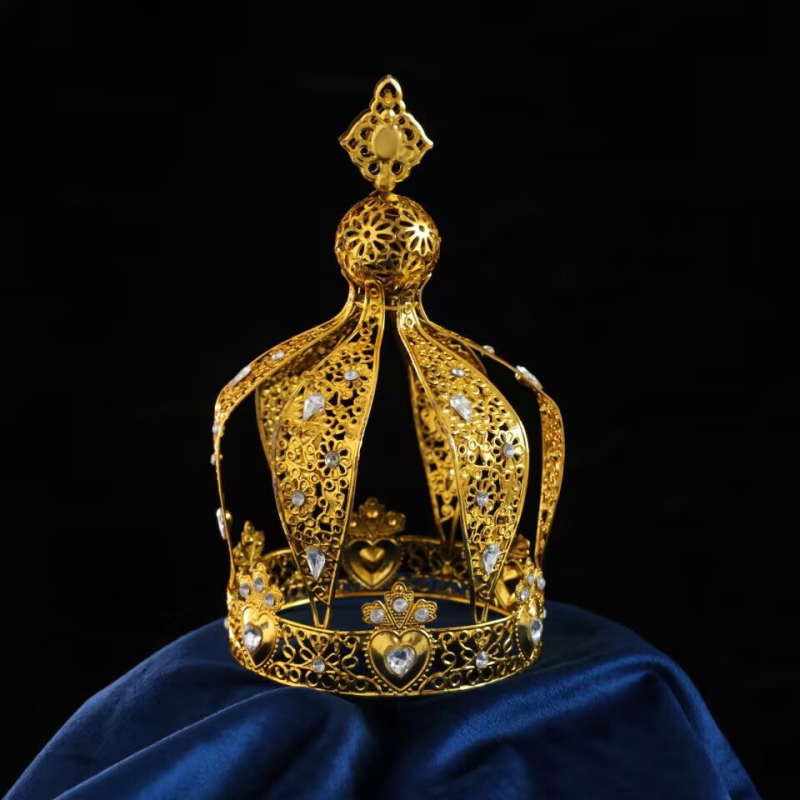 Sixuan metalna vintage tiara za glavu s dijamantnom postavkom