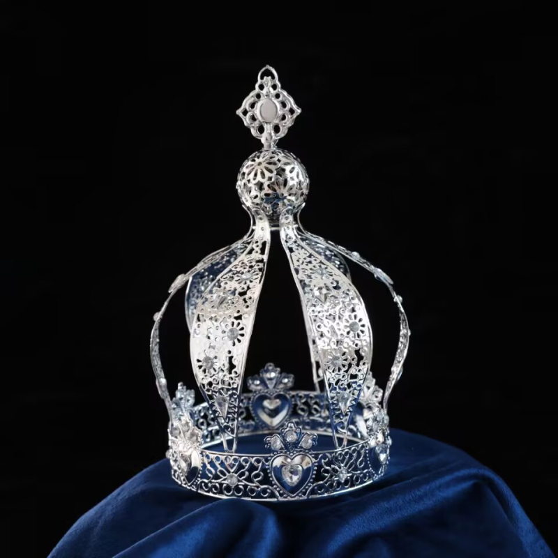 Sixuan metalna vintage tiara za glavu s dijamantnom postavkom