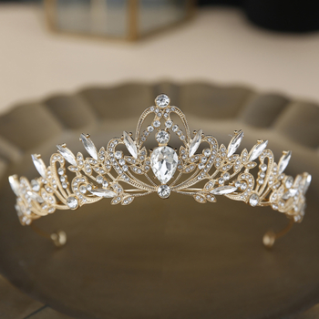 Svadbena tiara za glavu, materijal: legura, stil: japansko-korejski, završna obrada: elektroplating, brend Art Pro