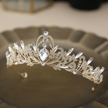 Svadbena tiara za glavu, materijal: legura, stil: japansko-korejski, završna obrada: elektroplating, brend Art Pro