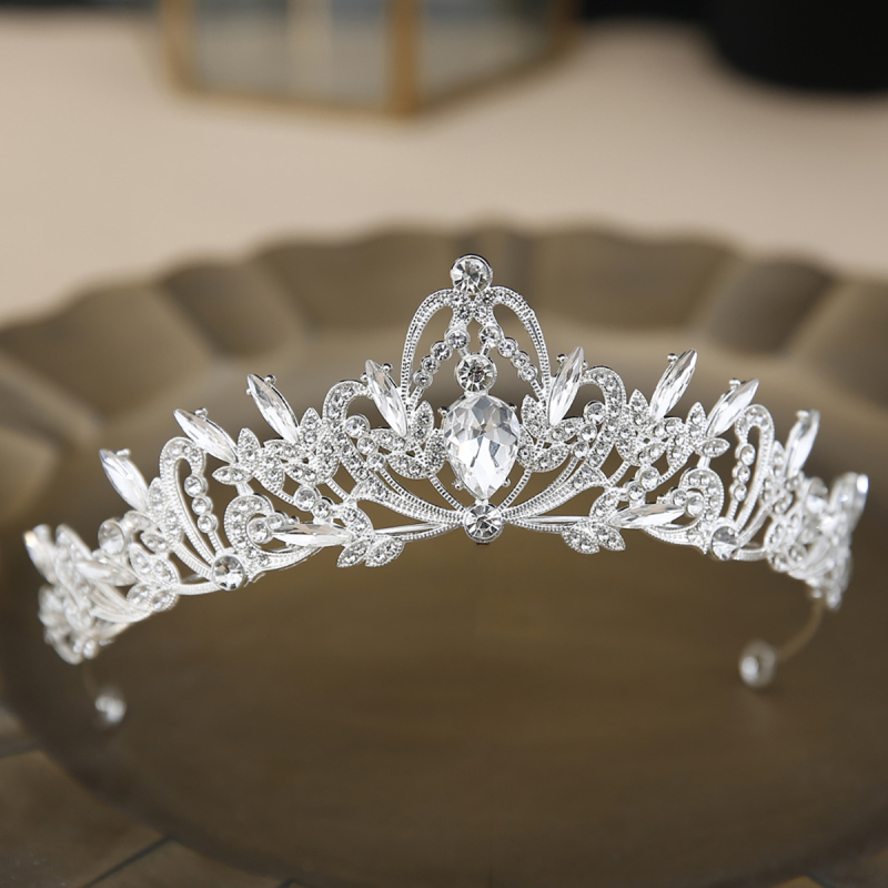 Svadbena tiara za glavu, materijal: legura, stil: japansko-korejski, završna obrada: elektroplating, brend Art Pro