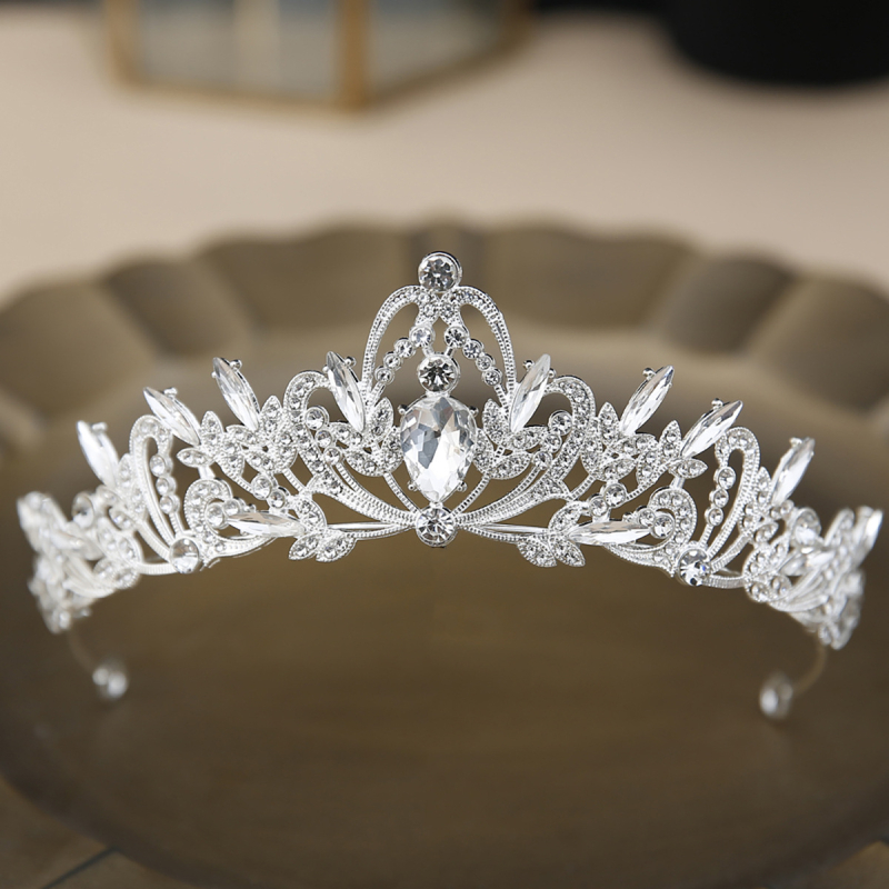 Svadbena tiara za glavu, materijal: legura, stil: japansko-korejski, završna obrada: elektroplating, brend Art Pro