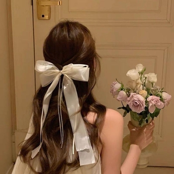 Ukosnica za kosu s perlama, ručno izrađena, pastoralni stil