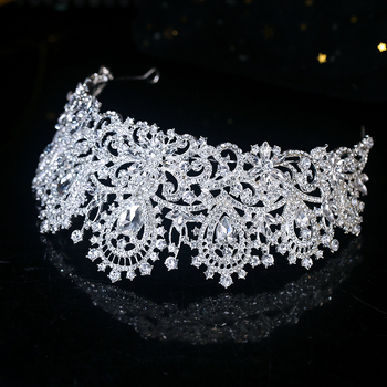 Karūna galvai su krištolais – lydinys, elektroplatinimo danga, krištolai