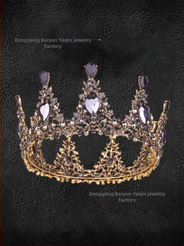 Vestuvinė karūna – Baroko Europos prabanga, Retro stilius (Lydinys; Elektroplatininimas; Karūnos forma; Pavasaris 2025)