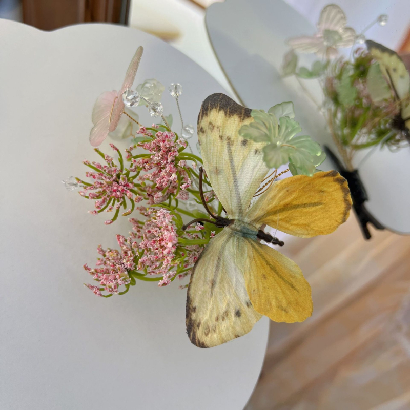 Kopča za kosu – Pastoralni stil, ručna izrada od plastike, za žene