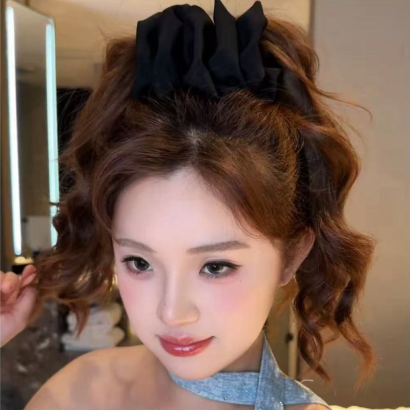 Ručno izrađen Meatball Clip klips za kosu za stiliziranje bun-a - za žene, sladak stil, svježe i slatko, bez ugrađenih umetaka