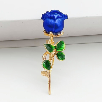 Női tulipán bross – ötvözet, virágos, édes stílus, dekoratív, elektroplattált felület