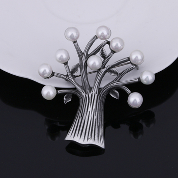 Broš s cvjetnim uzorkom od cinkovog legura, elektroplatiranje, nacionalni retro stil, unisex (jesen 2024)