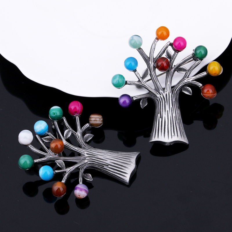 Broš s cvjetnim uzorkom od cinkovog legura, elektroplatiranje, nacionalni retro stil, unisex (jesen 2024)