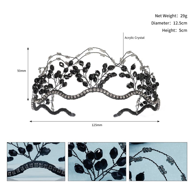 Mianino Kristályos esküvői hajpánt, kézzel készített hálós dizájn, modell TS-J2929, nőknek, 2025 tavasz
