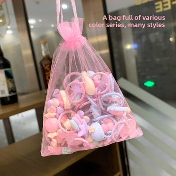 Bērnu galvas aksesuārs – akrila apaļā matu lente, burvīgs un svaigs stils, vasara 2022