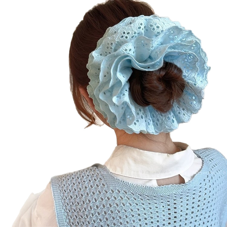 Čipkasta gumica za kosu, ručno izrađena, materijal tkanina, stil Japan i Koreja, proljeće 2025