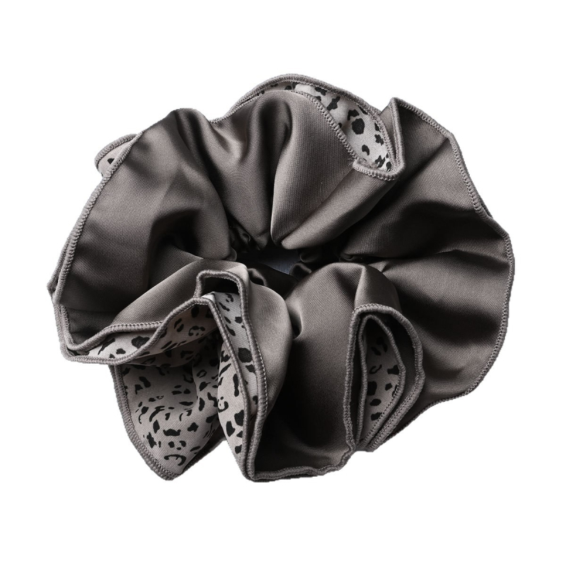 Elastična gumica za kosu za rep s leopardim uzorkom, četveroslojni dizajn, ručna izrada, korejski stil, elastični poliester kosu dodatak