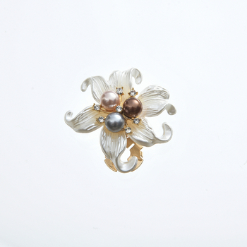 Ženski set manžetnih kopči — geometrijski dizajn, legura, elektroplatiranje, umetnute bisere