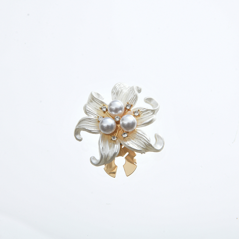 Ženski set manžetnih kopči — geometrijski dizajn, legura, elektroplatiranje, umetnute bisere