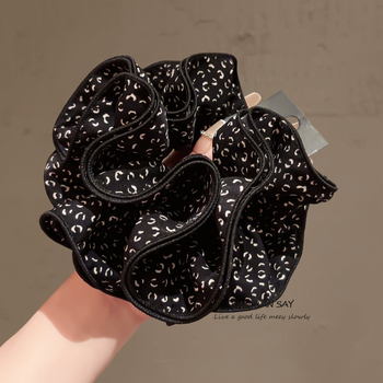 Ručna platnena gumica za kosu s visokom elastičnošću, inspirirana japanskim i korejskim stilom, plisirani dizajn nalik oblaku, brend Famous Fox