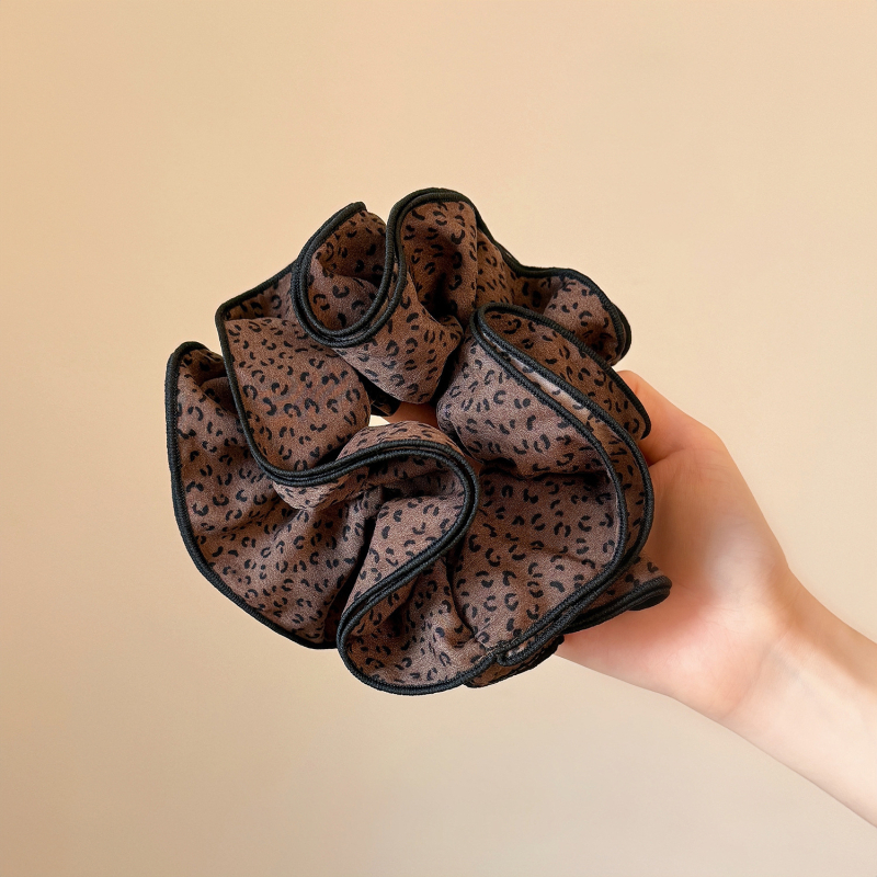 Ručna platnena gumica za kosu s visokom elastičnošću, inspirirana japanskim i korejskim stilom, plisirani dizajn nalik oblaku, brend Famous Fox